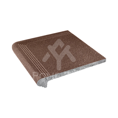 Ступень угловая 335х335, Кофе
