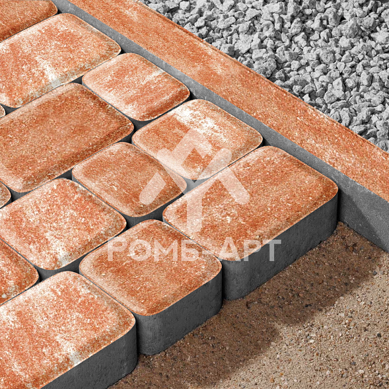 Брусчатка "Фантазия Старый город" 60мм, Мокко Color mix - изображение 4